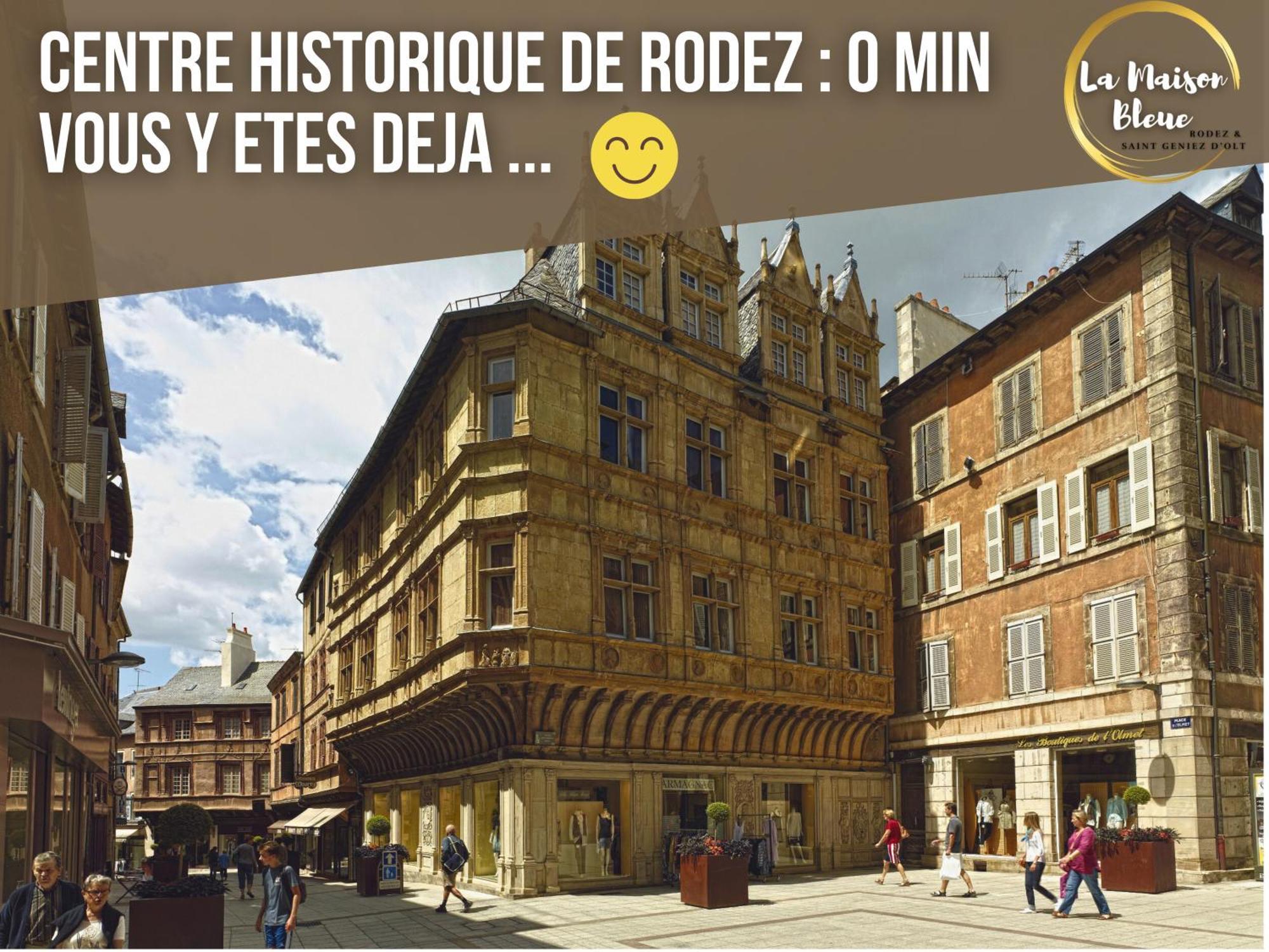 La Maison Bleue, Un Emplacement De Choix A Rodez Exteriér fotografie